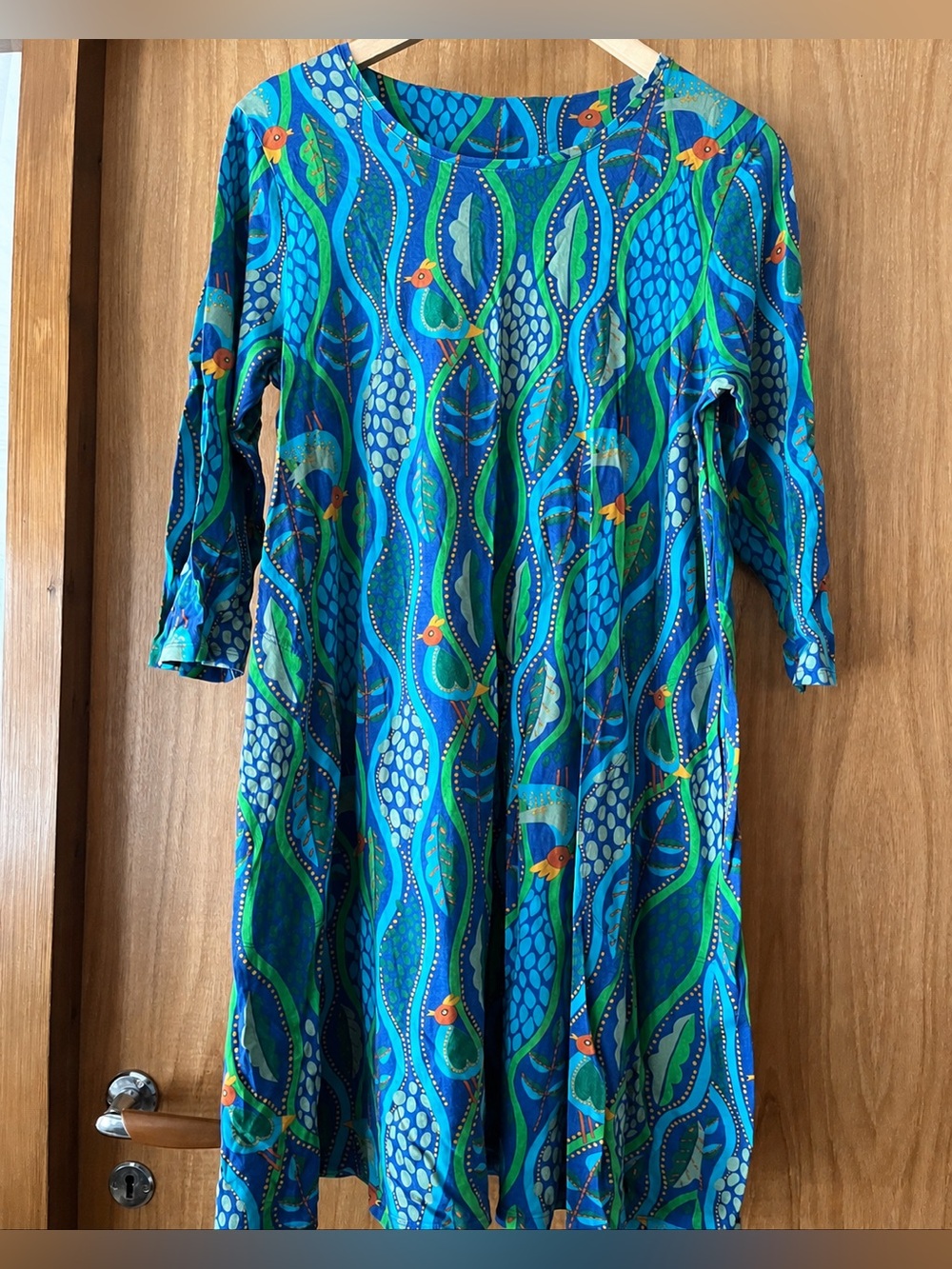 New Gudrun Sjoden Multicolored Bird dress